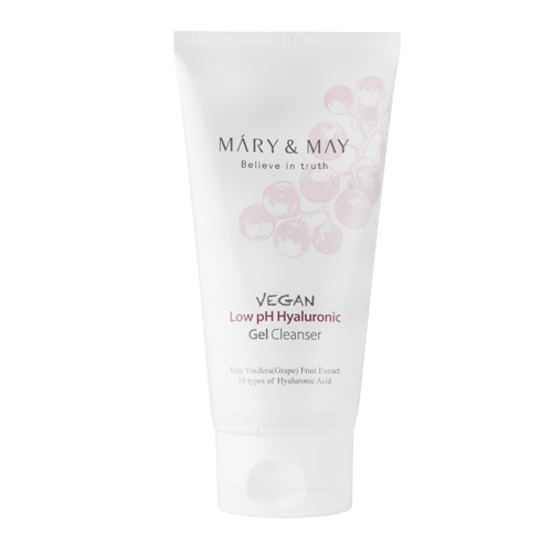 Mary&May - Vegan Low pH Hyaluronic Gel Cleanser - Gyengéd, Alacsony pH-értékű Arctisztító Gél - 150ml