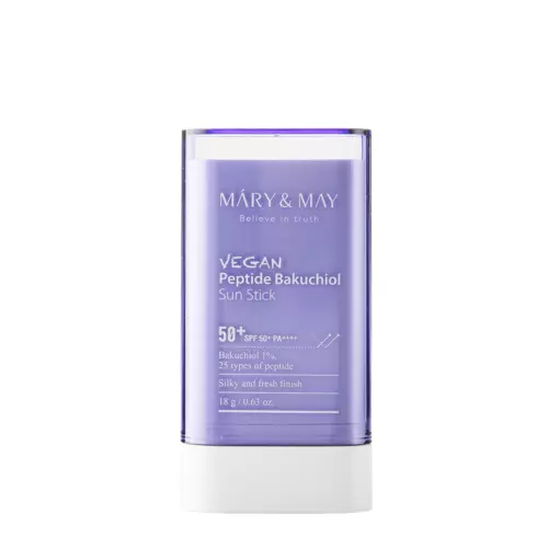 Mary&May - Vegan Peptide Bakuchiol Sun Stick SPF50+/PA++++ - Peptid Stiftes Fényvédő - 18g 