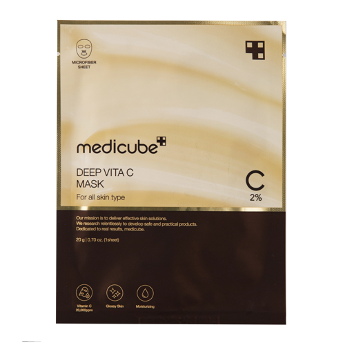 Medicube - Deep Vita C Mask - C-vitaminos Fátyolmaszk - 1db/20g