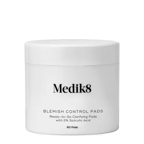 Medik8 - Blemish Control Pads - Ready-to-Go Clarifying pads - Alkoholmentes Hámlasztó Korongok Problémás Bőrre - 60db