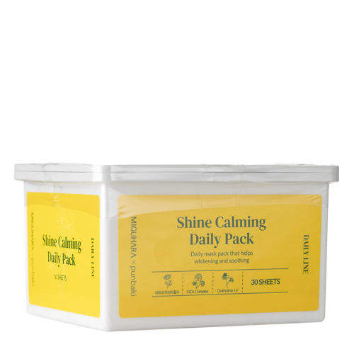 Miguhara - Shine Calming Daily Pack - Világosító Fátyolmaszk Szett - 30db/350g