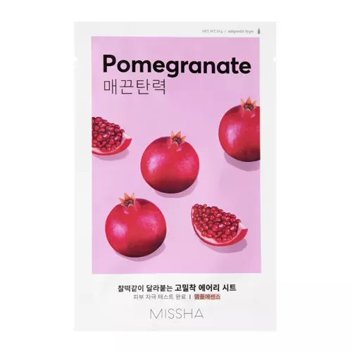 Missha - Airy Fit Sheet Mask - Pomegranate - Feszesítő Fátyolmaszk - 19g