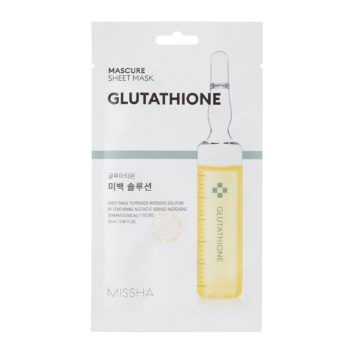 Missha - Mascure Sheet Mask - Glutathione - Glutation Fátyolmaszk - 28ml