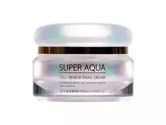 Missha - Super Aqua Cell Renew Snail Cream - Regeneráló Arckrém Csiganyálkával - 52ml