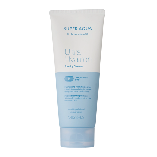 Missha - Super Aqua Ultra Hyalron Cleansing Foam - Hidratáló Arctisztító Hab - 200ml