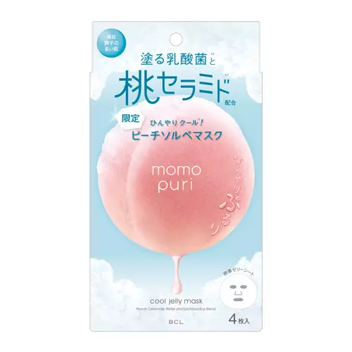 Momopuri - Cool Jelly Mask - Hűsítő maszk készlet - 4x22ml