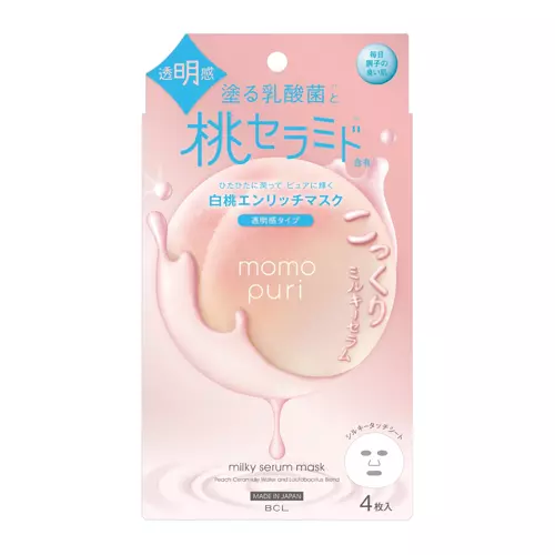 Momopuri - Milky Serum Mask - Tápláló Lapmaszkkészlet - 4x19ml