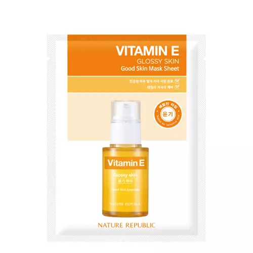 Nature Republic - Good Skin Vitamin E Mask Sheet - Tápláló E-vitaminos Fátyolmaszk - 24g