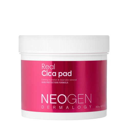 Neogen - Dermalogy Real Cica Pad - Hámlasztó és Bőrnyugtató Arckorongok - 90db/150ml