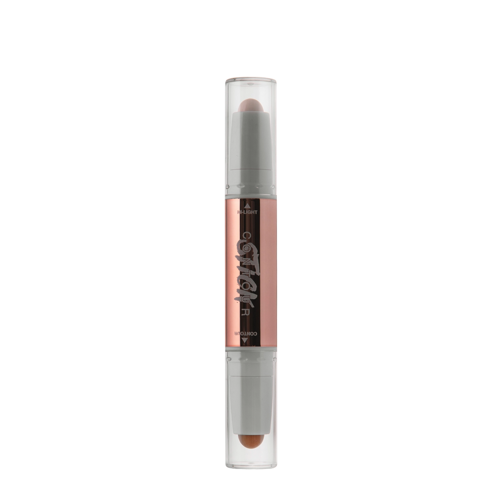 O.TWO.O - Glow Lift Light Shadow Contour Stick - Krémes Állagú Kontúrozó Duó Stift - 01 Fair+Light Brown - 3.2g