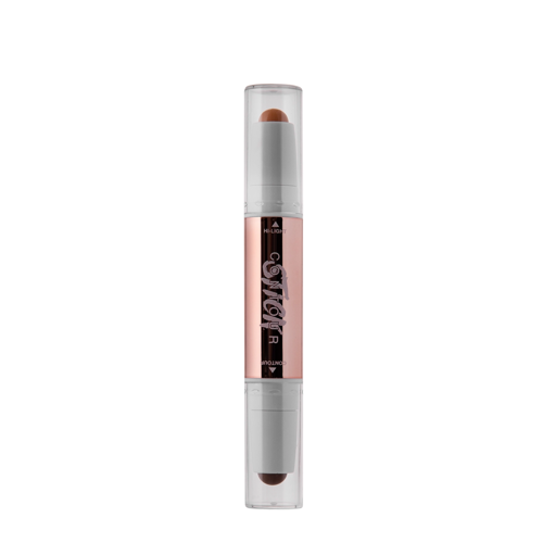 O.TWO.O - Glow Lift Light Shadow Contour Stick - Krémes Állagú Kontúrozó Duó Stift - 04 Beige+Cool Brown - 3.2g