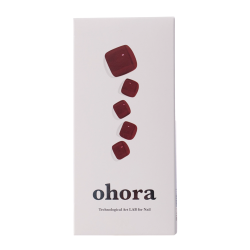 Ohora - Semicured Gel Nail - Hibrid Körömmatricák - Tint Burgundy - 30db