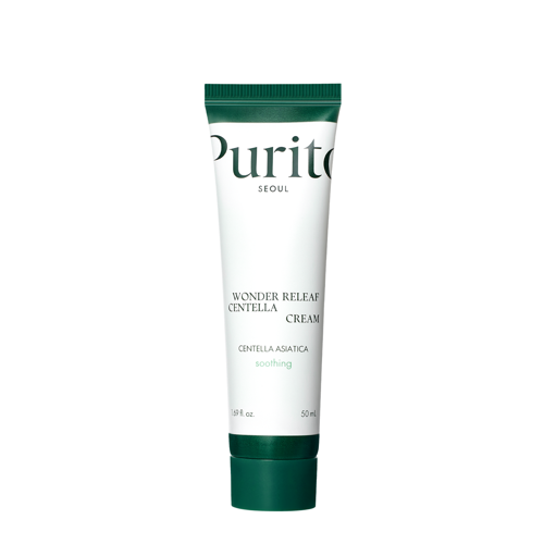 Purito Seoul - Wonder Releaf Centella Cream - Bőrnyugtató Krém Ázsiai Gázló Kivonattal - 50ml