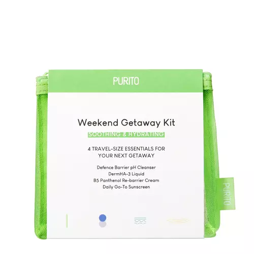 Purito - Weekend Getaway Kit - 4 Mini Kozmetikum Készlet Sminktáskával