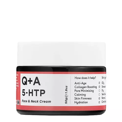 Q+A - 5-HTP - Face&Neck Cream - Feszesítő Arc- és Nyakkrém 5-HTP Aminosavval - 50ml