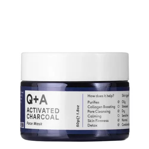 Q+A - Activated Charcoal - Face Mask - Arcmaszk Aktív Szénnel - 50ml