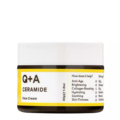 Q+A - Ceramide Barrier Defence Face Cream - Bőrvédő Ceramidos Arckrém - 50ml