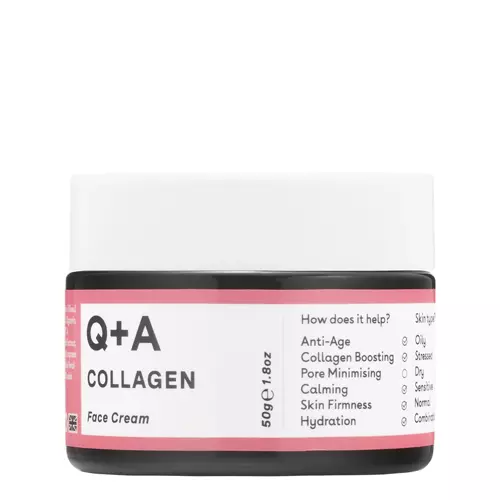 Q+A - Collagen - Face Cream - Simító és Feszesítő Arckrém Kollagénnel - 50ml