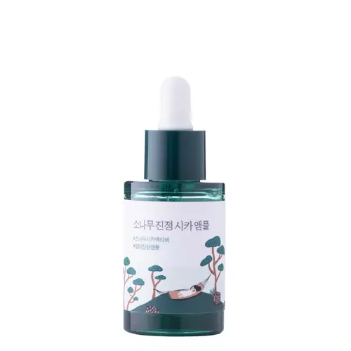 Round Lab - Pine Calming Cica Ampoule - Arcampulla Gyulladás Utáni Pigmentfoltok Ellen - 30ml