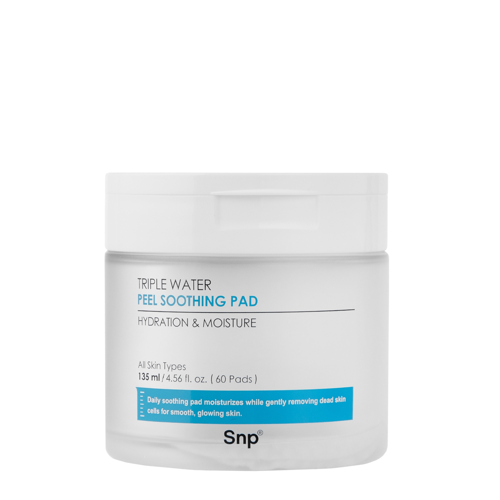 SNP - Triple Water Peel Soothing Pad - Hidratáló Arckorongok - 60db/135ml