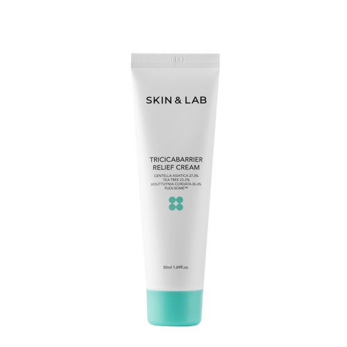 Skin&Lab - Tricabarrier Relief Cream - Nyugtató Arckrém Ázsiai Gázlóval - 50ml