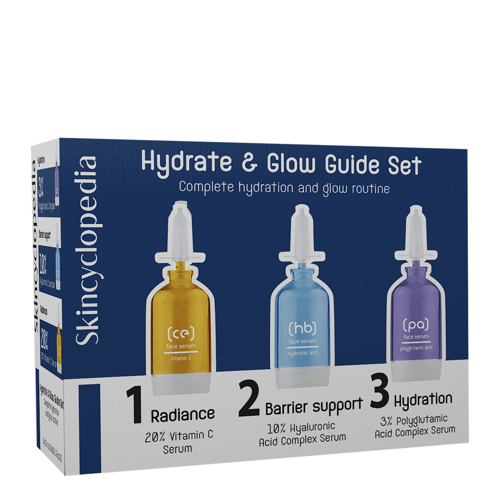 Skincyclopedia - Hydrate Guide Set - Hidratáló Arckezelés - 3x15ml