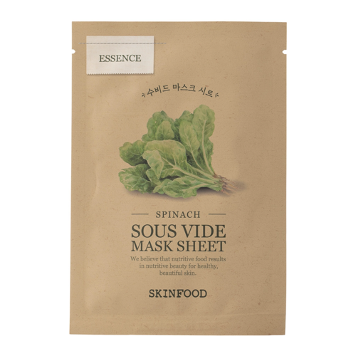 Skinfood - Sous Vide Mask Sheet Spinach - Revitalizáló Fátyolmaszk - 1db/22g