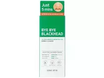 Some By Mi - Bye Bye Blackhead 30 Days Miracle Green Tea Tox Bubble Cleanser - Arctisztító Hab Zöld Tea Kivonattal - 120ml