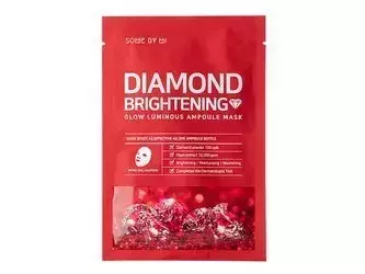 Some By Mi - Diamond Brightening - Glow Luminous Ampoule Mask - Világosító Lapmaszk - 25g