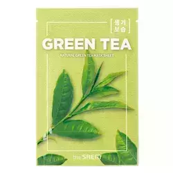 The SAEM - TNatural Green Tea Mask Sheet - Fátyolmaszk Zöld Teával - 21 ml