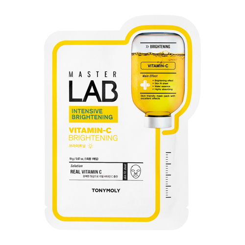 TonyMoly - Master Lab Mask Sheet Vitamin C - C-vitamin Fátyolmaszk - 1db/19g