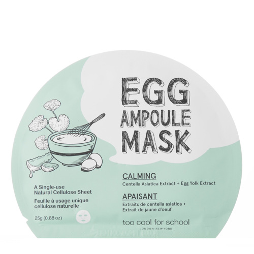 Too Cool for School - Egg Cream Mask Cica - Bőrnyugtató Maszk - 1db/28ml