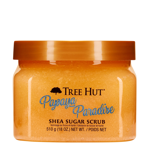 Tree Hut - Shea Sugar Scrub Papaya Paradise - Cukros Testradír - Papaya - 510g