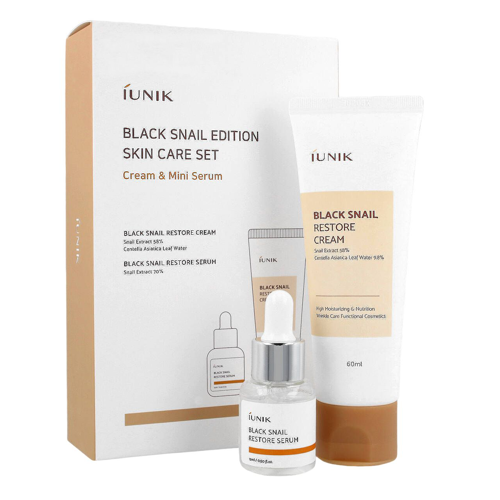 iUNIK - Black Snail Edition Skincare Set - Regeneráló Kozmetikai Szett