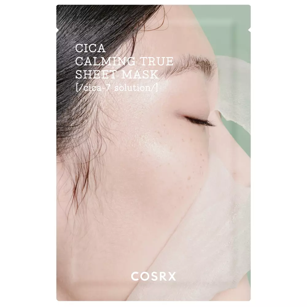  Cosrx - Pure Fit Cica Calming True Sheet Mask - Nyugtató Lapmaszk Ázsiai Gázlóval - 21ml