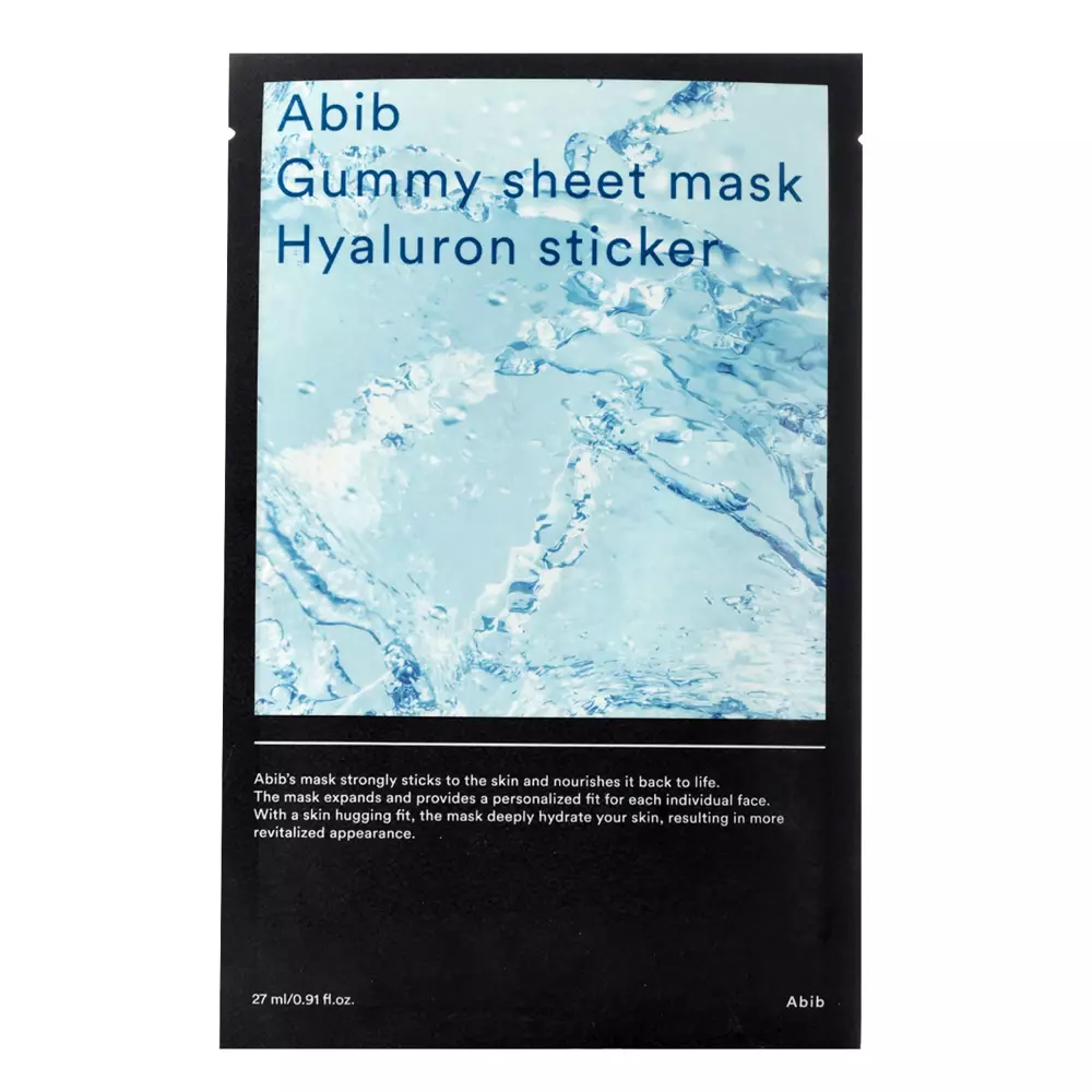 Abib - Gummy Sheet Mask Hyaluron Sticker - Hidratáló és Feszesítő Lapmaszk – 27ml