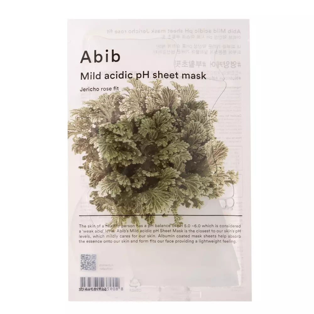Abib - Mild Acidic pH Sheet Mask Jericho Rose Fit - Gyengéd Maszklap - 30ml