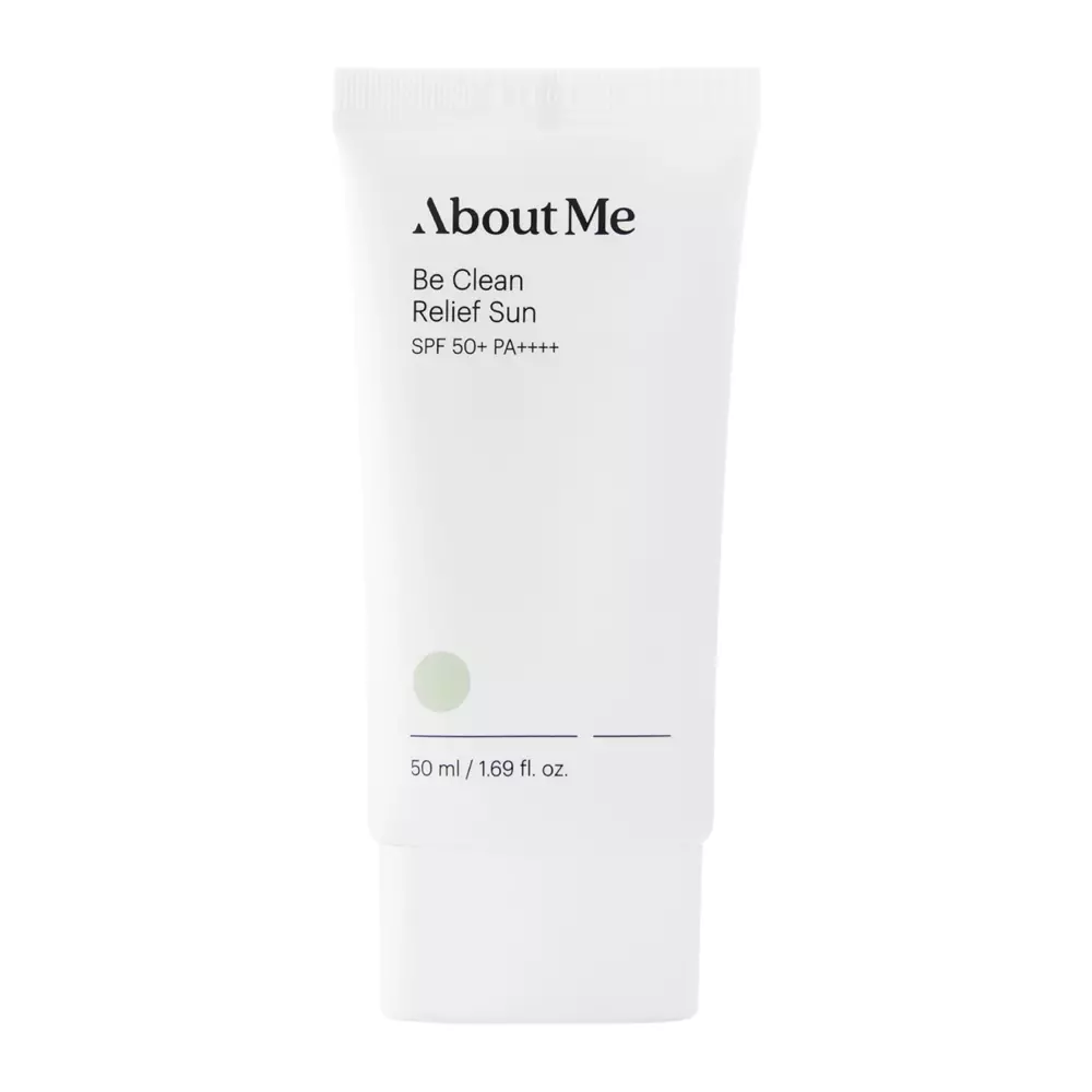 About me - Be Clean Relief Sun SPF50+ PA++++ - Könnyed Krém Fizikai Szűrőkkel - 50ml