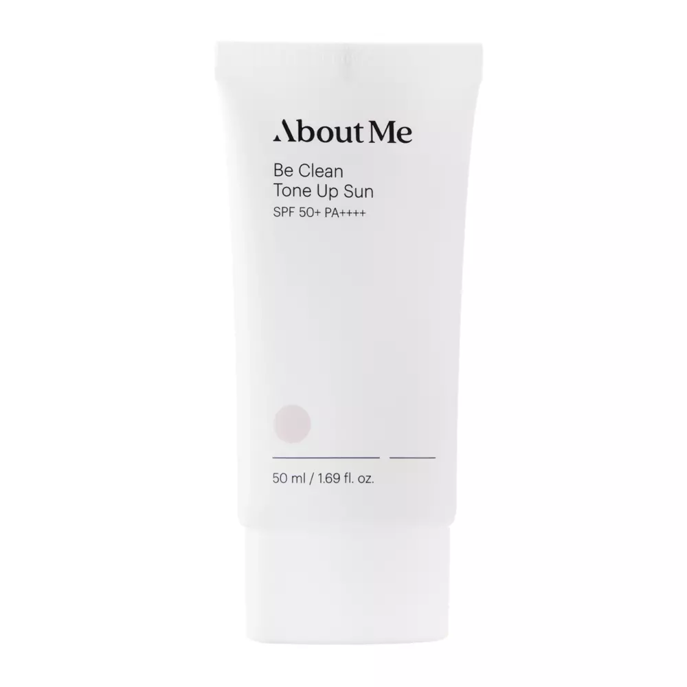 About me - Be Clean Tone Up Sun SPF50+ PA++++ - Könnyed Tonizáló Krém Fizikai Szűrőkkel - 50ml