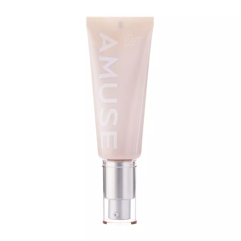 Amuse - Vegan Peach Cream - SPF 30 PA++ - Bőrkiegyenlítő Fényvédő Krém - 02 Bare - 40ml