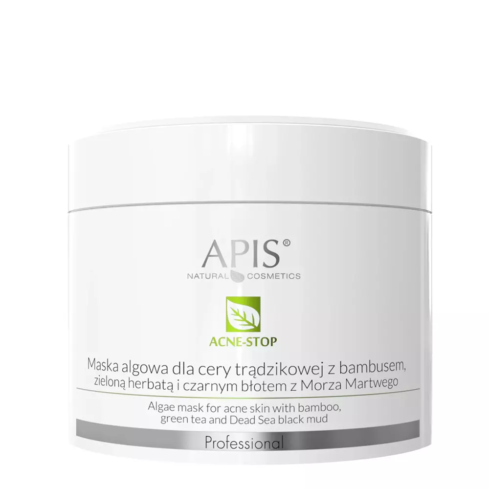 Apis - Acne-Stop - Algamaszk Pattanásos Bőrre Bambusszal, Zöld Teával és Holt-tengeri Iszappal - 100g