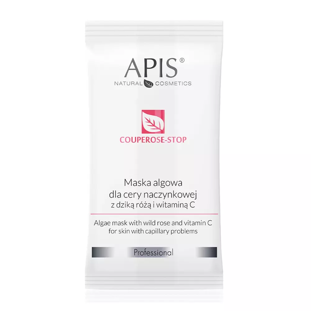 Apis - Couperose-Stop - Alga Maszk Hajszáleres Bőrre Vadrózsával és C-vitaminnal - 20g