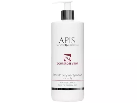 Apis - Professional - Couperose-Stop - Barbados Cherry Toner for Capillary Skin - Tonik Hajszáleres Bőrre Acerollal - 500ml 