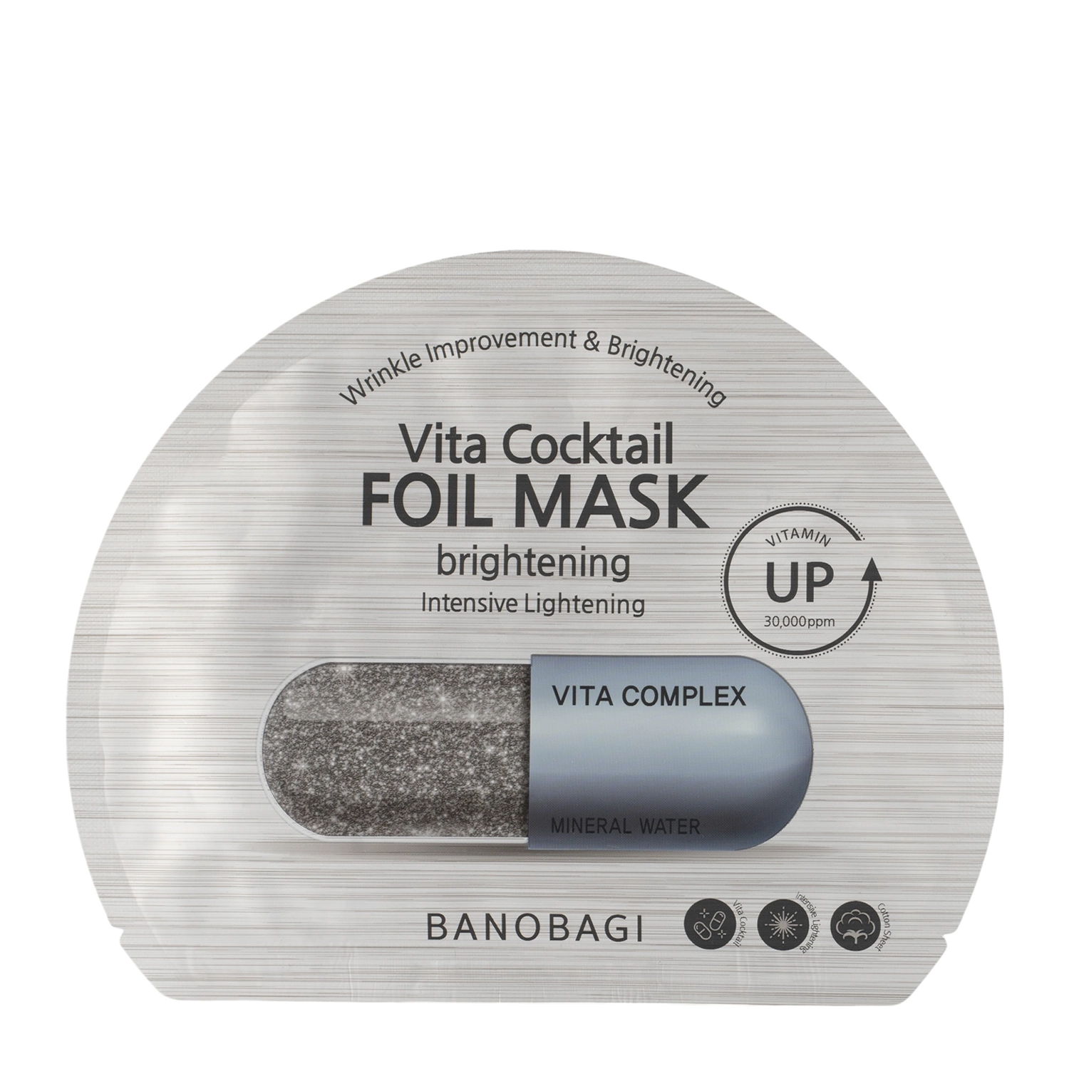 Banobagi - Vita Cocktail Foil Mask Brightening - Ragyogtató Fátyolmaszk - 1db/30g