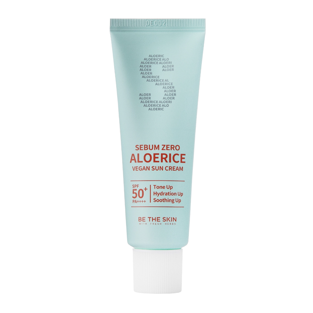 Be The Skin - Sebum Zero Aloerice Vegan Sun Cream SPF 50+ PA++++ - Bprnyugtató Fényvédő Krém - 50ml