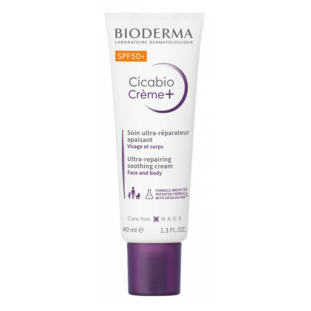 Bioderma - Cicabio Crème+ SPF50+ - Javító Krém Hiperpigmentáció Megelőzésére - 40ml