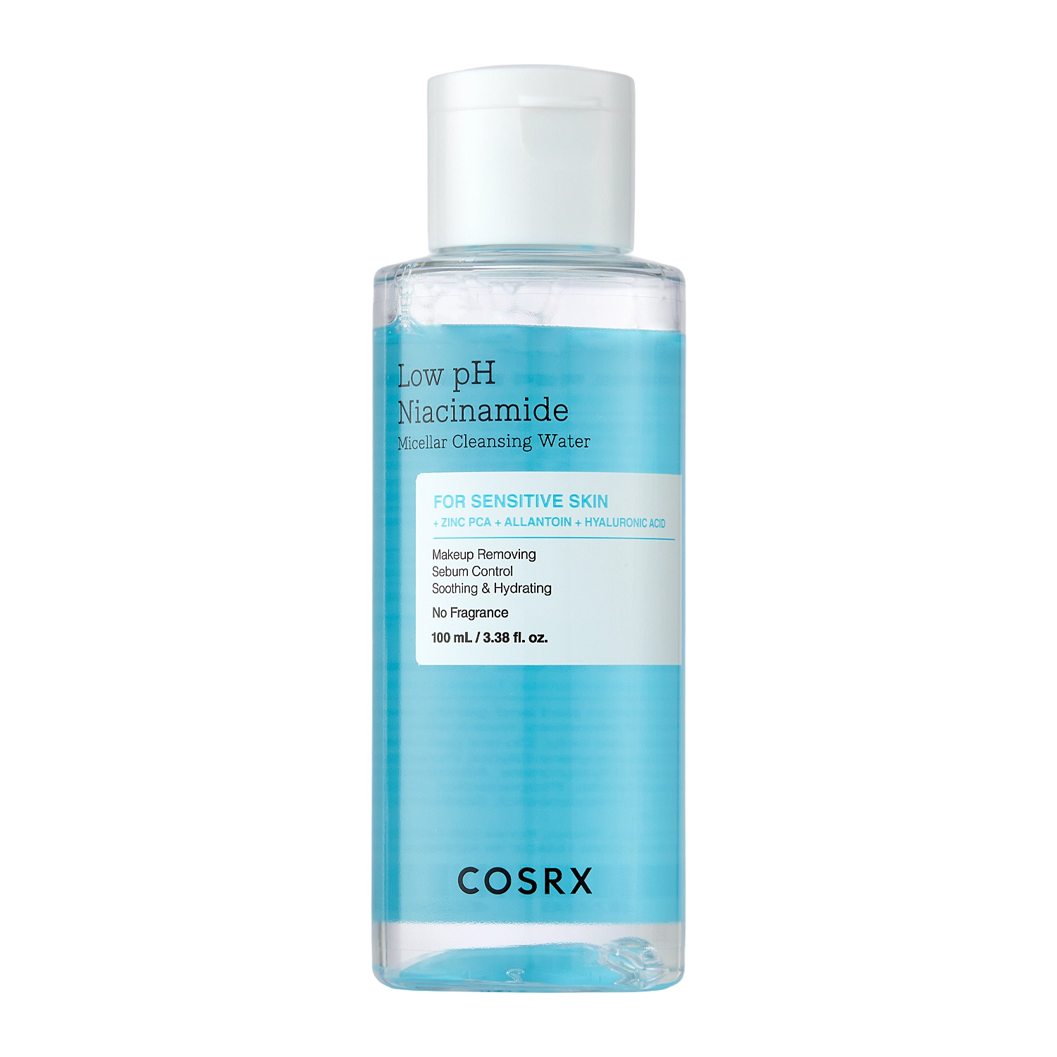 COSRX - Low pH Niacinamide Cleansing Water - Alacsony pH-értékű Niacinamid Micellás Víz - 100ml