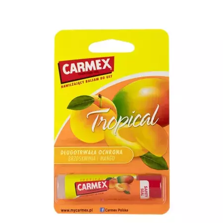 Carmex - Moisturizing Lip Balm - Hidratáló Ajakbalzsam Stift - Tropical - 4,25g