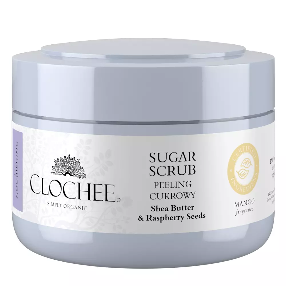 Clochee - Sugar Scrub - Tápláló Cukros Peeling - Mangó - 250ml