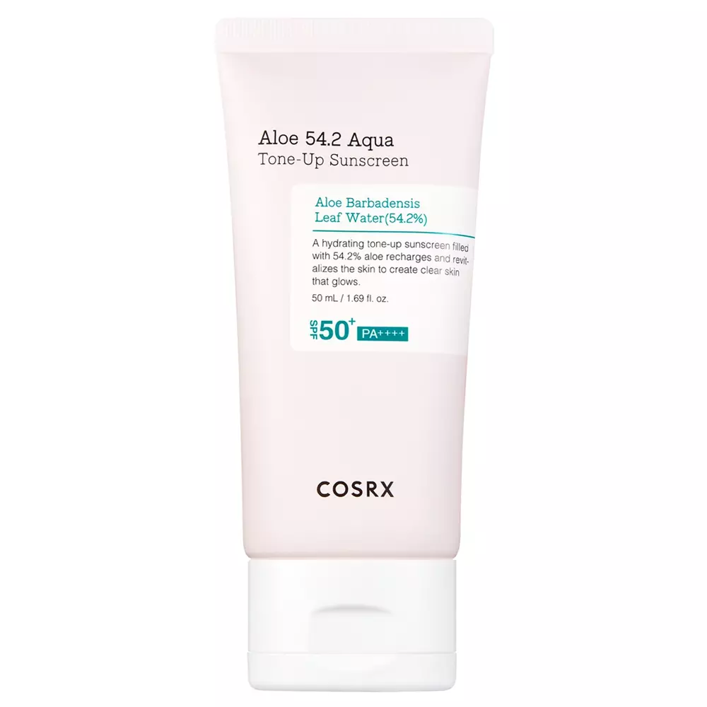 Cosrx - Aloe 54.2 Aqua Tone-Up Sunscreen SPF50+/PA++++ - Hidratáló UV-szűrős Krém - 50ml